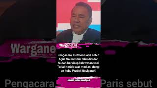 Hotman Paris sebut Agus Salim tak tahu diri [upl. by Lindner]