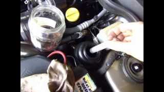 Opel Omega B Caravan 25 V6 Power Steering Fluid Change [upl. by Ynnaf312]