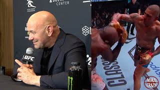 Dana White REACTS to Alex Pereira TKO Khalil Rountree at UFC 307 [upl. by Vorfeld706]