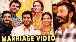 Dhanush amp Anirudh at Soundarya Rajinikanth Wedding Reception  Vishagan Vanangamudi  Marriage Video [upl. by River699]