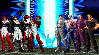 The King of Fighters MUGEN  Orochi Iori Team vs Yamazaki Team [upl. by Karsten]