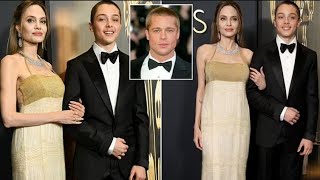 Angelina Jolies Son Knox Stuns at Governors Awards 2024 [upl. by Hillari]