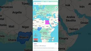 Egipto vs Nigeria Comparando Tamaños de Países 😱 geografiamundial [upl. by Nyrmak768]