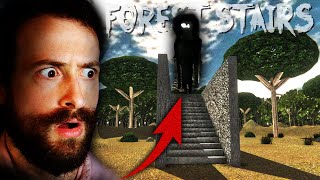 If You Find Stairs in the Forest DONT GO UP THEM  Forest Stairs Indie Horror Game [upl. by Ulrich]