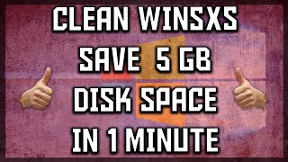 How to clean WinSXS folder amp Save 5GB disk space in 1 minute with 1 command 2019 [upl. by Harday]