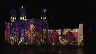 Christmas Carnival light projection at Waddesdon Manor [upl. by Netsud]