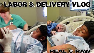 LABOR amp DELIVERY VLOG  INDUCED AT 40 WEEKS REAL  RAW [upl. by Nnayrb]