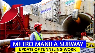 Metro Manila Subway Project Updates of Tunneling Works [upl. by Paget]