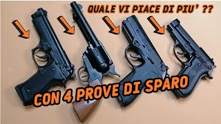 QUALE PISTOLA A SALVE PREFERITE  CON 4 PROVE DI SPARO [upl. by Einaj]