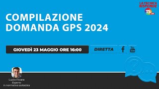 Tutorial Gps 2024 compilazione domanda [upl. by Ivey]