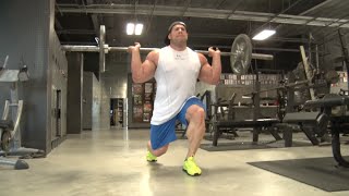 MD 101  Steve Kuclo on Barbell Lunges [upl. by Carree193]