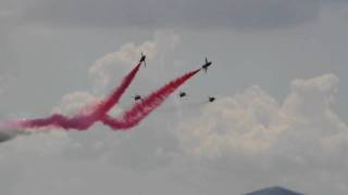 Red Arrows roll backs Biggin Hill 2009 [upl. by Maxi]