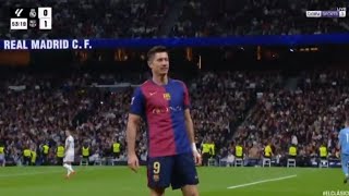 Robert Lewandowski Goal Real Madrid Vs Barcelona 01 All Goals Analysis amp Extended Highlights [upl. by Wieren]