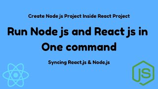 How to Run Nodejs Project Inside React Project with One Command  React Js  Node JS [upl. by Beutner883]