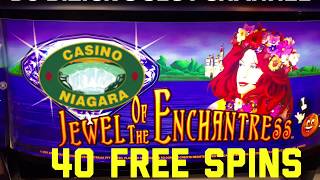 💎🧜🏼‍♀️JEWEL OF ENCHANTRESS SLOT MACHINE 🧜🏼‍♀️💎 🚨40 FREE SPIN BONUS 🚨 🎰CASINO NIAGARA🎰 💰Mr Cashman 💰 [upl. by Tankoos]