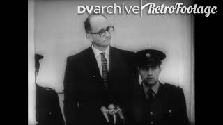 1961  Adolf Eichmanns trial for his Holocaust war crimes [upl. by Aynnat747]