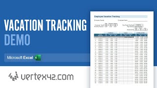 How to Use the Vacation Tracking Spreadsheet [upl. by Idnahc362]