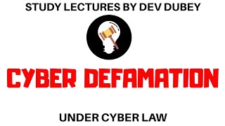 Cyber Defamation  What is Cyber Defamation  Meaning Definition  Legal terms  HindiEnglish [upl. by Thaxter]