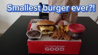 NEW KFC ULTIMATE BBQ burger review  Could leave you feeling HUNGRY [upl. by Noval800]