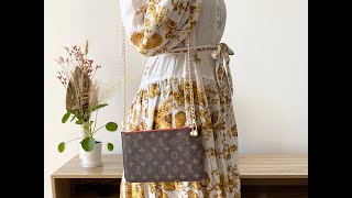 How to Convert Your Louis Vuitton Neverfull Pouch into a Crossbody Bag [upl. by Osyth964]