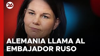 Alemania llama al embajador ruso tras la expulsión de periodistas [upl. by Aical14]