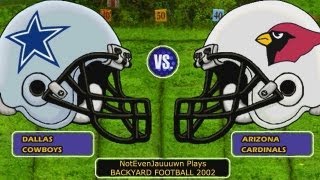 Game 3 of Backyard Football 2002  Dallas Cowboys at Arizona Cardinals [upl. by Marshal]