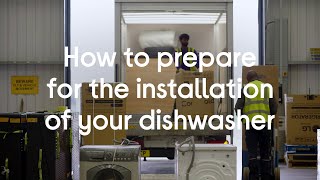 How to prepare for installation of your dishwasher [upl. by Ellivro]