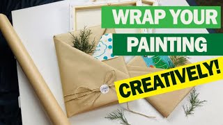 How to wrap paintingbookpostermagazine  creative gift wrapping ideas [upl. by Ahsym606]