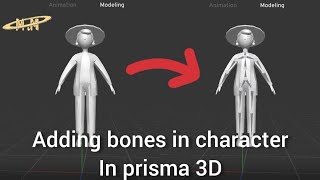 Adding bones in character in prisma 3D  MM ANIMATION STUDIO [upl. by Dorthy]