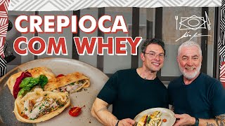 CREPIOCA COM WHEY aprenda a fazer com CHEF ALEX ATALA e paulomuzy [upl. by Esirahc695]