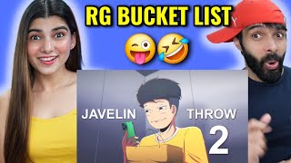 JAVELIN THROW 2 ft TanmayBhatYT  RG Bucket List Reaction [upl. by Elke]