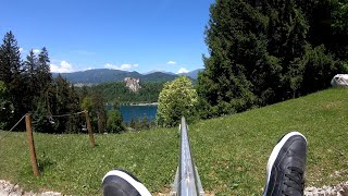 Summer Toboggan Run  Bled  Slovenia [upl. by Salzhauer277]