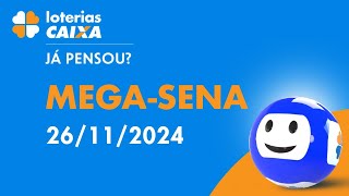 Resultado da MegaSena  Concurso nº 2800  26112024 [upl. by Saretta21]