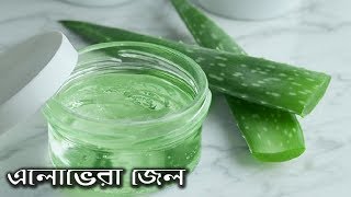 How to make aloe vera gel at home  নিজেই তৈরি করুন এলোভেরা জেল [upl. by Alfonse770]