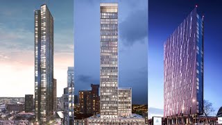 Birmingham UK future skyscrapers— under construction approved proposed [upl. by Ariella]