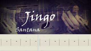 Jingo  Santana  Full TAB  Guitar Cover  Tutorial  Lesson  Guitarra [upl. by Dronski]