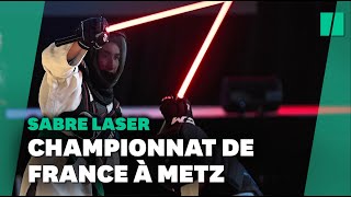 À Metz des apprentis Jedi s’affrontent au sabre laser pour le premier championnat de France [upl. by Almeeta]