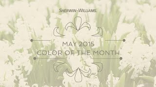 May 2015 Color of the Month White Hyacinth  SherwinWilliams [upl. by Aicatan999]