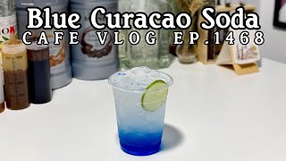 Cafe Vlog EP1468  Blue Curacao Soda  Soda drinks  Soda recipe  Regular size [upl. by Pip976]