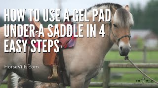 How to Use a Gel Pad Under Saddle in 4 Easy Steps [upl. by Helbonnas979]