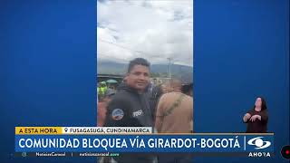 Bloqueo en la vía Girardot Bogotá [upl. by Lanna]