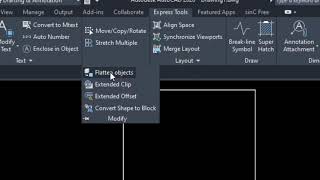 COMO USAR O COMANDO FLATTEN E OUTRA ALTERNATIVA NO AUTO CAD [upl. by Kolnick]