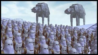 HUGE SNOWTROOPER BRIGADE  Rebel Base Defense on Hoth Star Wars Mod [upl. by Robet]