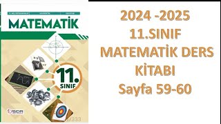 11sınıf Matematik ders kitabı sayfa 5960 Alıştırmalar 13 Kosinüs ve sinüs teoremi [upl. by Anyal]