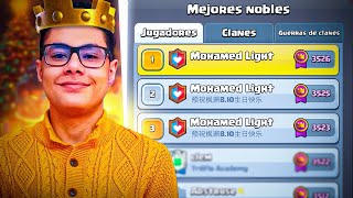 MOHAMED LIGHT TOP 123 DEL MUNDO CON ESTE MAZO EN CLASH ROYALE [upl. by Macknair157]