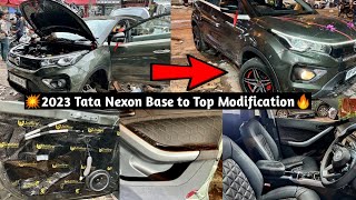 🔶2023 Tata nexon xe Base Model Modified🔥 Nexon Modified🔥 Nexon Xe Modification🔥 Nexon Xe To Xz🔥 [upl. by Anivlis]