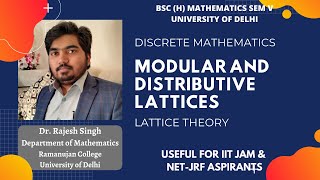 LECTURE 15  MODULAR AND DISTRIBUTIVE LATTICES  LATTICE THEORY  DISCRETE MATHEMATICS [upl. by Proffitt]