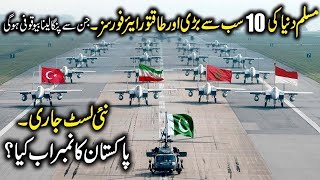 Top 10 Strongest Muslim Air Forces In The World By 2024  Search Point [upl. by Megargee544]