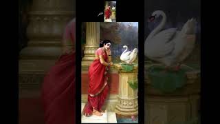 Ravi Varma’s Art Comes Alive ravivarma paintings samantha beautifulgirl indian artwork [upl. by Zulema9]