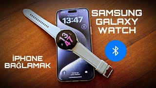 Samsung galaxy watch 456 iphone nasıl bağlanır [upl. by Zonnya801]